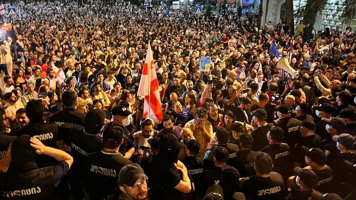 "Мтавари архи": правоохранители задержали в Тбилиси более 15 человек на митинге