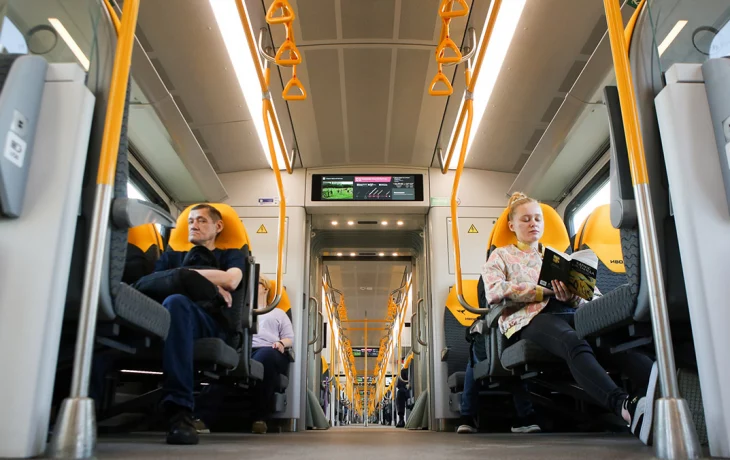 Собянин и Белозеров запустили на линии МЦД поезд нового поколения «Иволга 4.0»