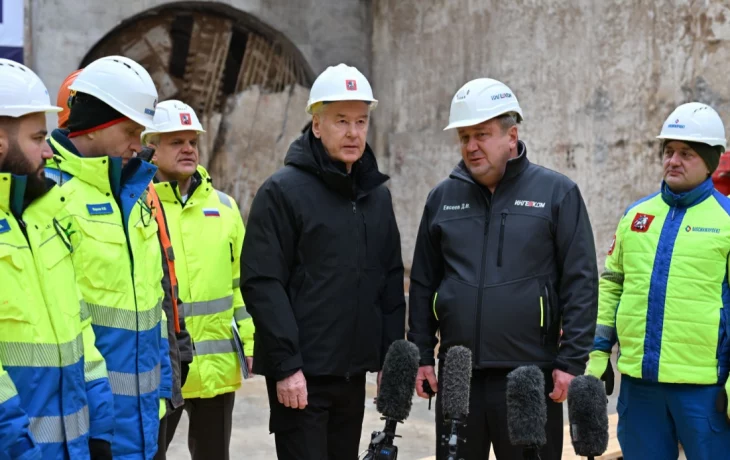 Собянин оценил ход строительства станций будущей Рублево-Архангельской линии Собянин оценил ход строительства станций будущей Рублево-Архангельской линии