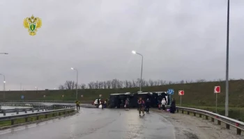 Три человека пострадали при ДТП с автобусом "Москва – Геническ" в Ростовской области