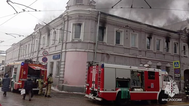 Пожар на улице Гиляровского в Москве ликвидирован