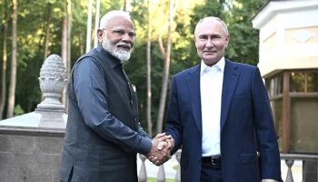 Путин и Моди приехали на ВДНХ, где осмотрят павильон &laquo;Атом&raquo;