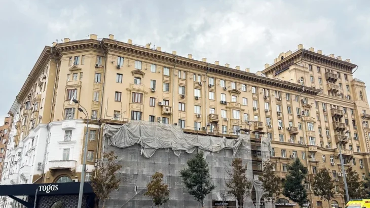 В Хамовниках проходит капитальный ремонт дома 1956 года постройки В Хамовниках проходит капитальный ремонт дома 1956 года постройки
