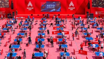 Проект &laquo;Лето в Москве&raquo; начался с мирового рекорда по настольному теннису