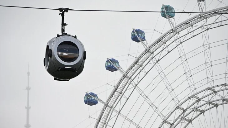 Работа канатной дороги на ВДНХ приостановлена из-за непогоды Работа канатной дороги на ВДНХ приостановлена из-за непогоды