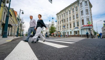 Асфальт обновили на Малой Дмитровке в центре Москвы