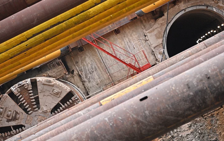 Собянин осмотрел строительство станции метро «Народное Ополчение» Собянин осмотрел строительство станции метро «Народное Ополчение»