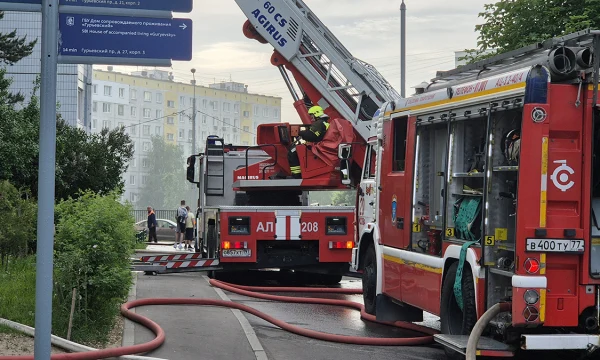 Пожар произошел в здании администрации подмосковного города Щелково
