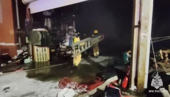 В Челябинске ликвидировали открытое горение на рынке