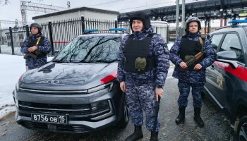 Росгвардейцы усердно охраняли порядок