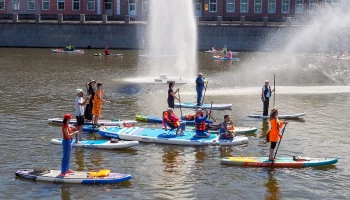 На рыбной неделе в рамках проекта &laquo;Лето в Москве&raquo; прошла сап-экскурсия