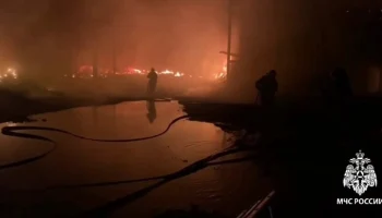 Два крупных пожара произошли в Иркутской области