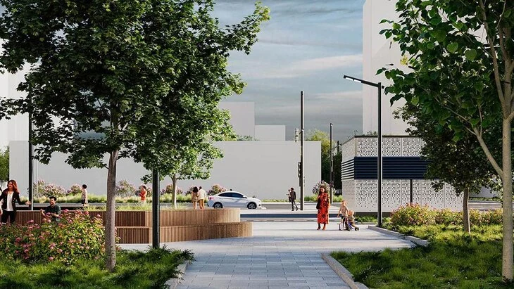 Собянин утвердил концепцию благоустройства возле станции "Народное Ополчение" Собянин утвердил концепцию благоустройства возле станции "Народное Ополчение"