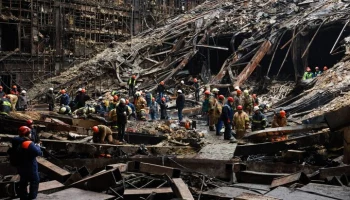 Поисковую операцию на месте теракта в "Крокусе" продлили до 17:00 вторника