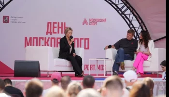 Биатлонистка Ольга Зайцева ответила на вопросы гостей Дня московского спорта в &laquo;Лужниках&raquo;