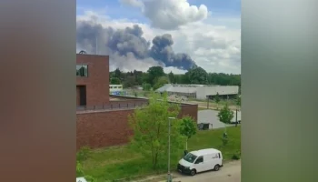 Пожарные потушили огонь на заводе Diehl в Берлине