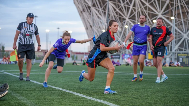 В Волгограде прошел третий тур бизнес-лиги Матч ТВ по тег-регби