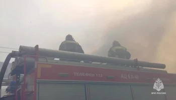 Открытое горение ликвидировано на строительном рынке в Солнечногорске