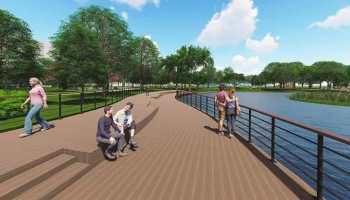 Новые тренажеры и лаунж-зона с шезлонгами появятся в парке "Дубрава"