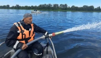 Новый выброс топлива произошел на Енисее