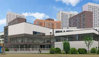 Началось устройство кровли строящейся школы в Лефортове