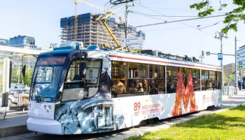 Тематический трамвай к 89-летию московского метро запустили в столице