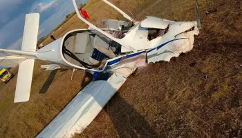 Легкомоторный самолет разбился на севере Казахстана