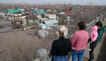 Уровень воды в реке Урал вблизи Оренбурга достиг 1 022 см