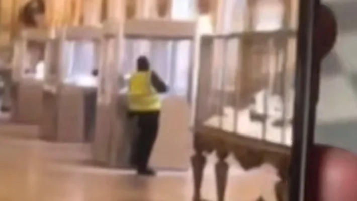 Появилось видео скандального ограбления в Лувре Появилось видео скандального ограбления в Лувре