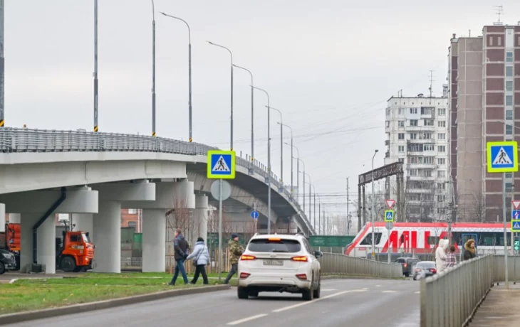 Собянин: Открыли путепровод через пути МЦД-1 в районе станции Бескудниково