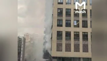 Пожар произошел в отеле Radisson Blue в центре Москвы