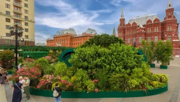 Какие удивительные пейзажи можно увидеть в Москве на фестивале "Сады и цветы"