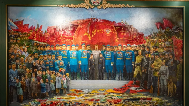 В дар Музею Победы передано монументальное полотно В дар Музею Победы передано монументальное полотно