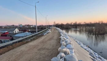 Уровень реки Ишим в тюменском селе Абатское вырос на 2 метра за сутки