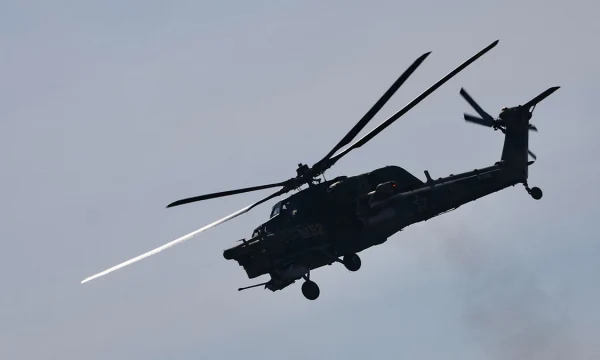 «112»: Три человека погибли при крушении военного вертолета в Воронежской области