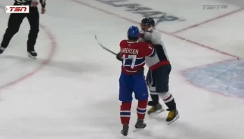 Овечкин чуть не подрался с Джошем Андерсоном в матче с «Монреалем»