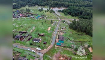 Вода вернулась в русло реки в челябинском поселке Киолим после прорыва дамбы