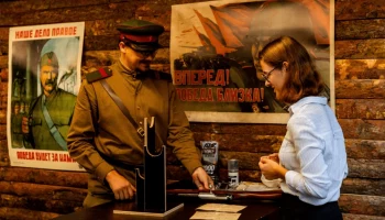 Москвичи посетили новую интерактивную площадку в парке у Музея Победы