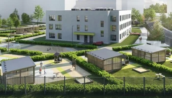 Отделочные работы начались в строящемся детском саду во Внукове