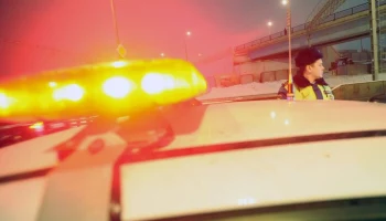 Несколько автомобилей столкнулись на МКАД в районе Кузьминского лесопарка