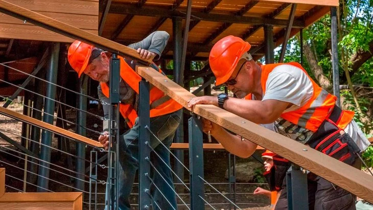 Более 50% работ по благоустройству новых участков парка "Яуза" выполнено в Москве