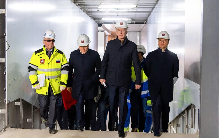 Собянин: На двух станциях Троицкой линии метро идут финальные работы Собянин: На двух станциях Троицкой линии метро идут финальные работы