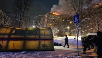 При пожаре на улице Черняховского в Москве никто не пострадал