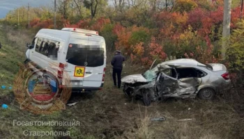 Семеро детей госпитализированы после ДТП с автобусом на Ставрополье