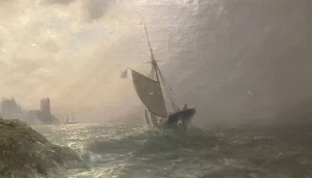 Украденную из МГУ картину Лагорио "Бурное море" нашли