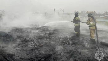 Пожар на складе в Нальчике потушен на площади 700 квадратных метров