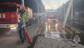 Пожар произошел в кафе в районе Савеловского вокзала Москвы