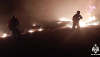 Площадь пожара в Крыму увеличилась до 45 гектаров