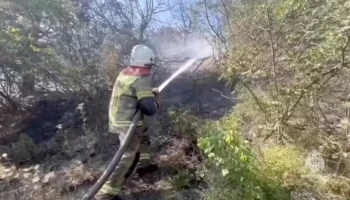 Площадь пожара в районе хутора Дюрсо увеличилась до 32 гектаров