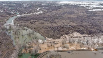 Уровень воды в Урале у Орска опустился на 9 см за два часа